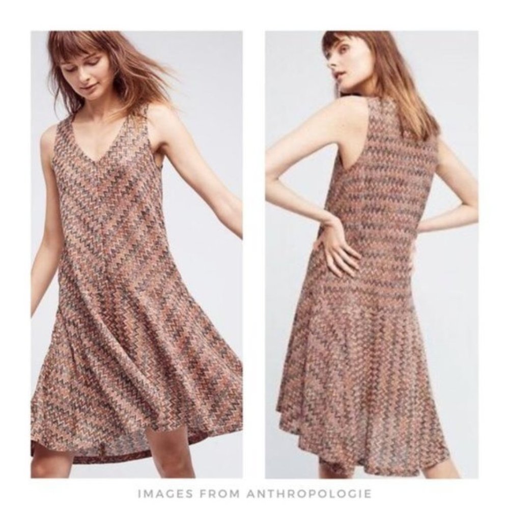 Maeve ▪ Zig-Zag Multi-color Westwater Knit Colorful Pullover Drop Waist Dress